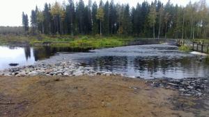 Kalamäen pato syystulvalla